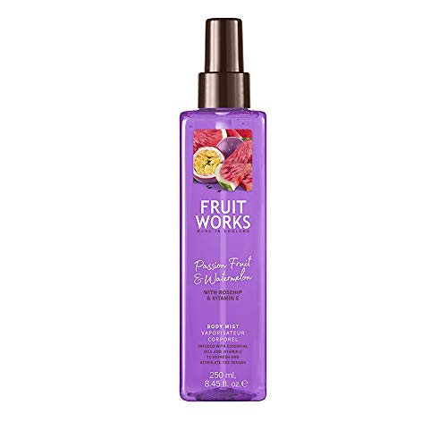 Fruit Works Passion Fruit & Watermelon Cruelty Free & Vegan Body Mist With Natural Extracts 1x 250ml