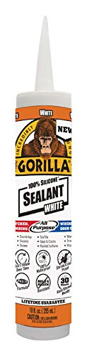 Gorilla White Silicone All Purpose Sealant 10 oz. - Case of: 12