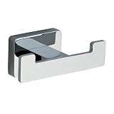 Percha de baño de diseño SE. Fabricado en acero inoxidable y acabado en cromo...