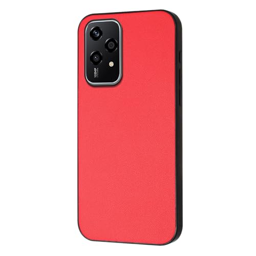 Coque Honor 200 Lite 5G fine anti-choc rouge protège écran et angles - 3