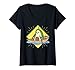 Womens Avo Cardio heart fitness cardio sport rower vegan vegetarian V-Neck T-Shirt
