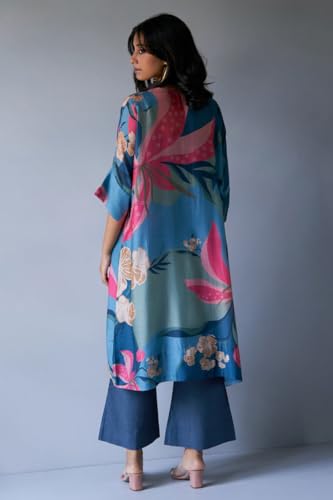 Image of GoSriKi Women's Cotton Blend Straight Printed Co-Ord Set