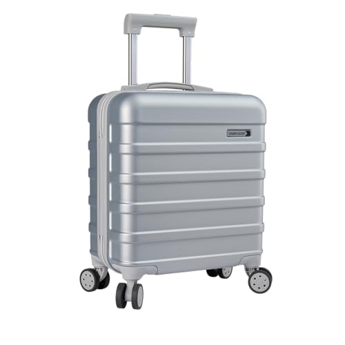 Cabin Max Anode 30L 45x36x20 cm Maleta de mano – ligera, rígida, 4 ruedas, equipaje de mano ligero adecuado para Easyjet bajo el asiento (plata 45 x 36 x 20 cm)