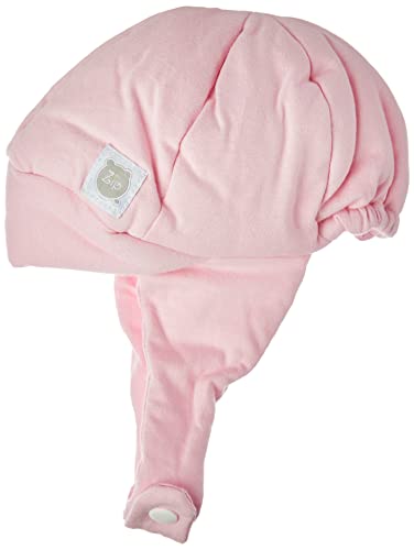 Zip Gorro Malha Forrado, Rosa Bebê