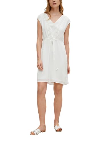 Comma Crêpe-Kleid mit Spitze