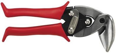Upright Left Can Opener Snip - Red, Stainless Steel