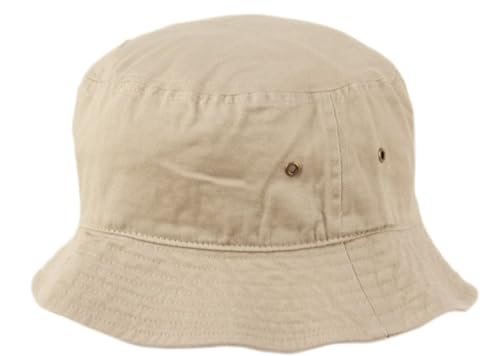 ANGELA & WILLIAM Youth Kids Washed Cotton Packable Bucket Travel Hat Cap