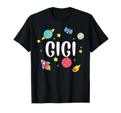 Gigi Outer Space Galaxy Cumpleaños Camiseta