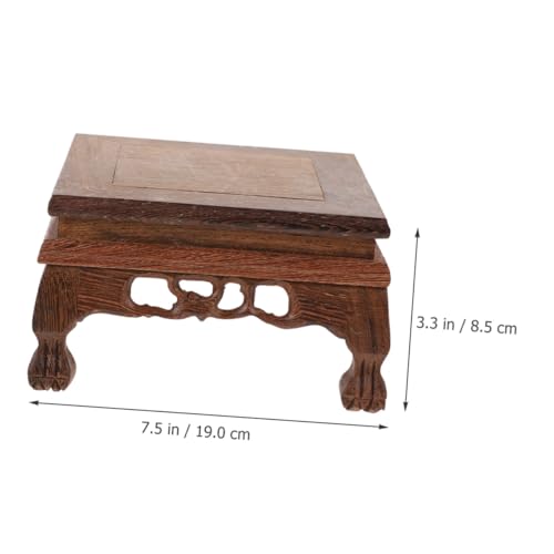 Socle de bois pour vase évitant les chutes et rayures - 3
