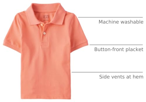 Image of The Children's Place Boys' Uniform Performance Polo