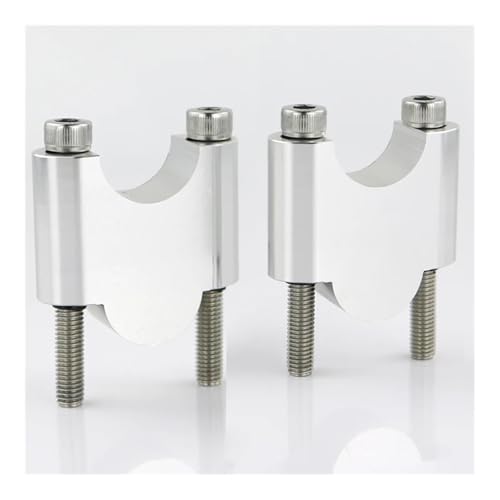 Elevador de manillar mecanizado plata 40mm apto para Honda XL1000V y CB500X