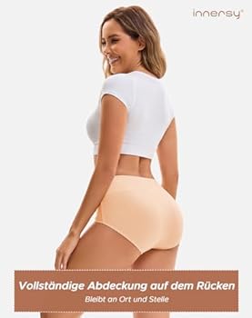 Innersy stretch damesonderbroeken van katoen, met hoge taille, zacht
