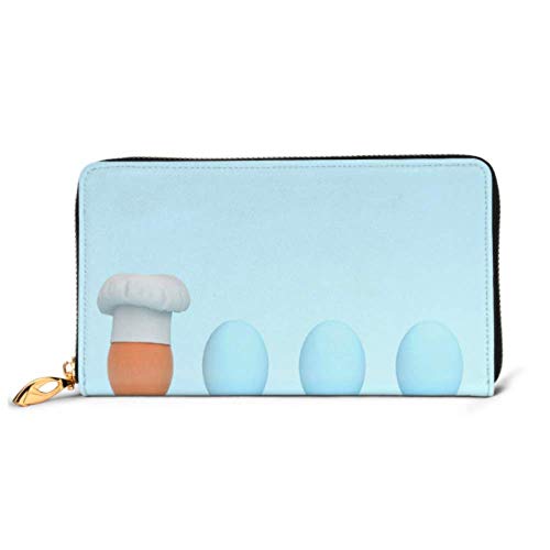 Preisvergleich Produktbild JHGFG Fashion Handtasche Reißverschluss Brieftasche Hervorragende Kochmütze Ei Floating Blue Telefon Kupplung Geldbörse Abendkupplung Blocking Leder Brieftasche Multi Card Organizer