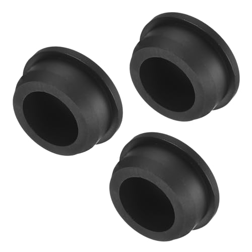 Image of uxcell High Temp Silicone Plug Mount Dia 36.3mm /1.43 inch t Shaped Rubber Stopper Hole Plugs for Powder Coating Plating Waterproof Plugs Sealing Plugs Black Pack of 3(OD 42mm)
