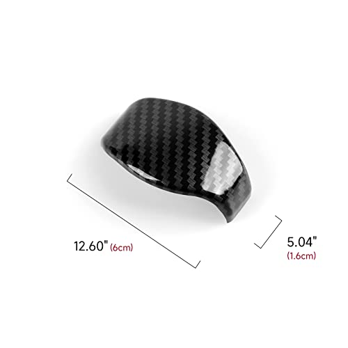 Image of Gear Shift Knob Cap Trim Decals for Honda Civic 2016 2017 2018 2019 2020 2021 10th Gen Accessories ABS Carbon Fiber Stickers