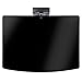 WALI Floating Wall Mounted Shelf with Transparent Strengthened Tempered Glass for DVD Players, Cable Boxes, Games Consoles, TV Accessories (CS201), 1 Shelf, Black