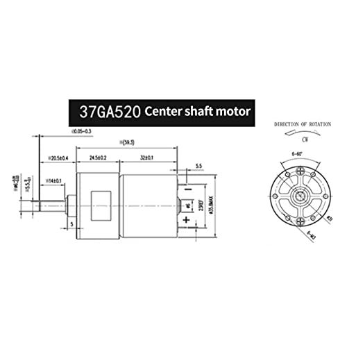 Moteur CC brossé 24V anti-dérive mécanique pour bloquer une charge à l'arrêt - 5