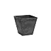 Novelty 35088 Artstone Ella Square Planter, 8", Black