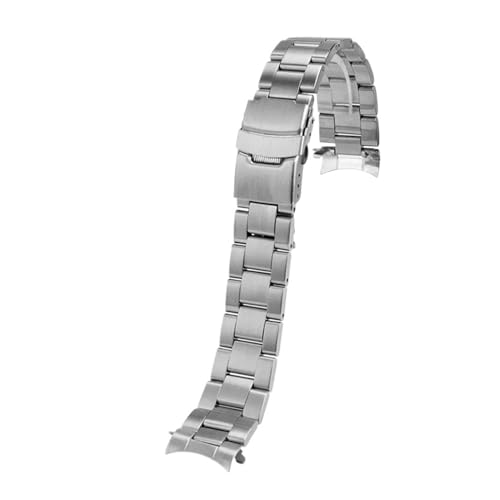 �\���b�h�X�e�����X�X�`�[���E�H�b�`�o���h 20mm 22mm No 5 SKX009/007 SKX175/SKX173 �Ή� �E�H�b�`�X�g���b�v ���^���u���X���b�g �E�H�b�`�A�N�Z�T���[(Silver Three beads,20mm)