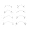 D.Bella 8pcs Clear Curved Barbells Retainer 16G Plastic Eyebrow Earring Lip Helix Tragus Rook Bars 6-12mm Labret Flexible Retainers Acrylic Bioflex Piercing