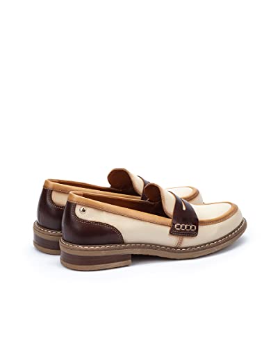 Image of PIKOLINOS Aldaya W8J-3541 Women's Loafers - Premium Calfskin Leather Slip-On - Lightweight Comfort, Removable Insole, Medium & Wide Width Ergonomic Everyday Support