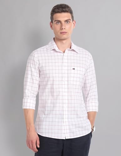 Image of AD by Arvind Tartan Check Cotton Summer Shirt