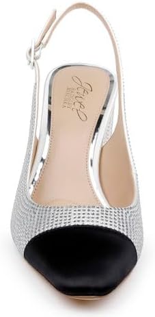 Jewel Badgley Mischka Tatum Slingback Block Heels with Capped Toe - Image 5