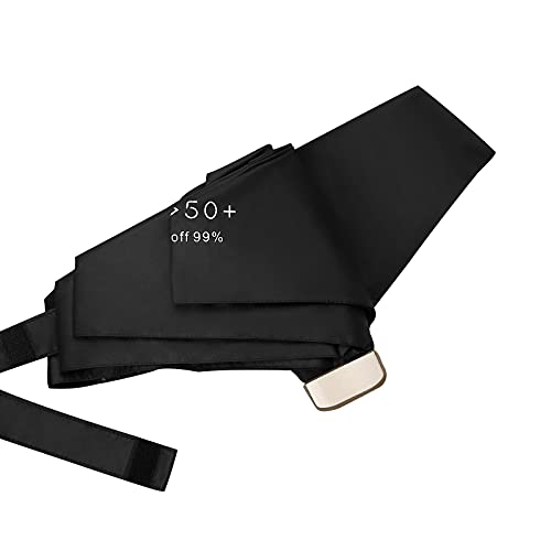 Mabor Guarda-chuva de viagem à prova de vento com proteção UV, guarda-chuva dobrável compacto para v