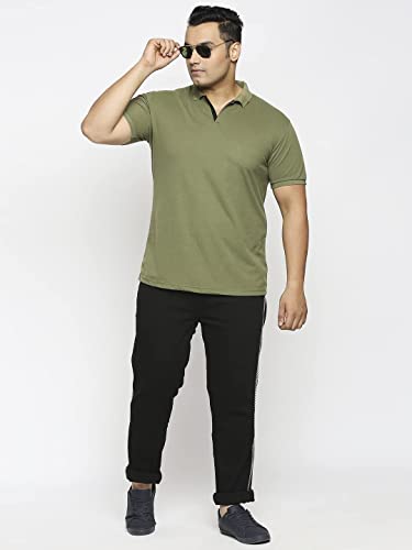 Image of Wear Your Opinion Men's Plus Size Half Sleeve Polo T-Shirt Combo (Set of 2)