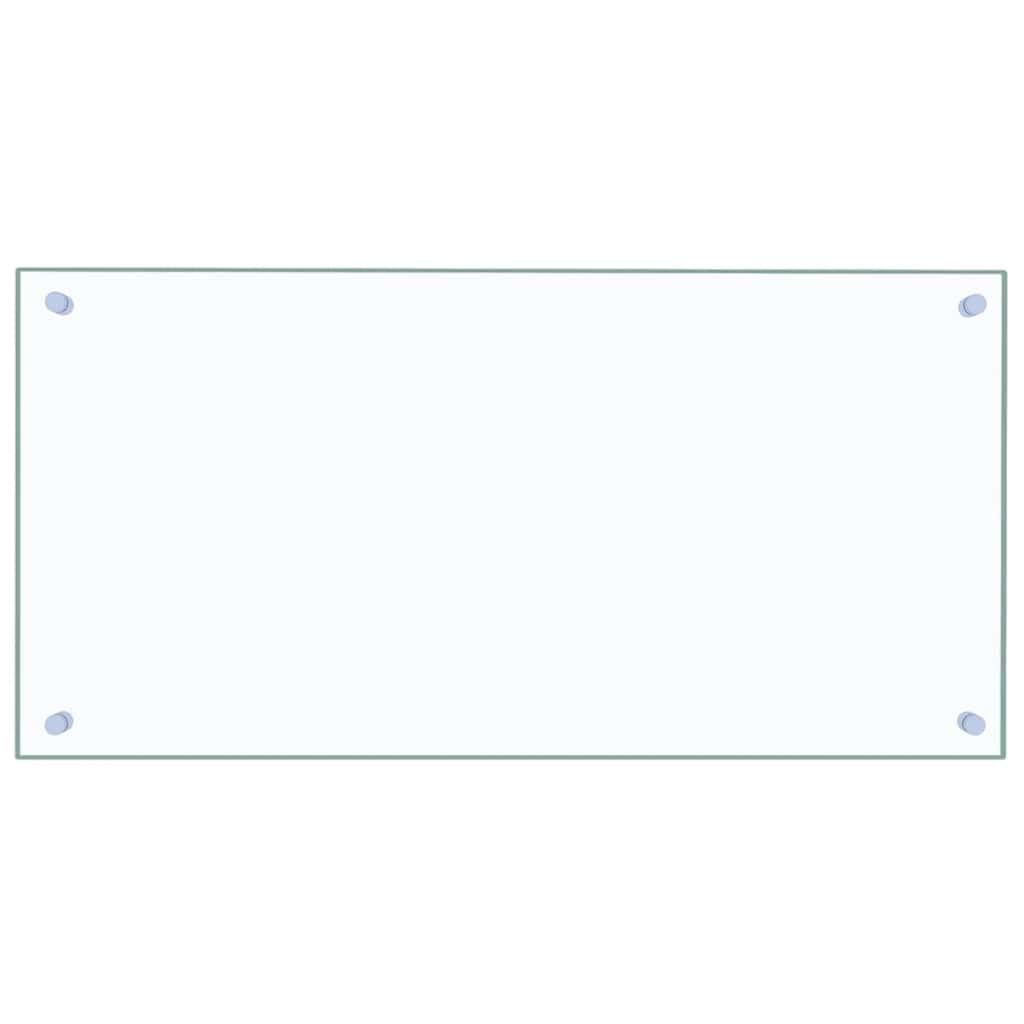 Vidaxl Kitchen Backsplash Wall Panel Transparent 80 X 40 Cm Tempered Glass