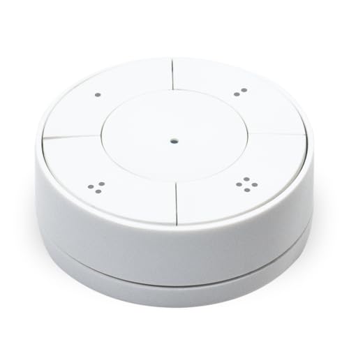Smart Scene Switch with 5 Buttons and rotating wheel, compatible with Home Assistant and other major Zigbee hubs (white)