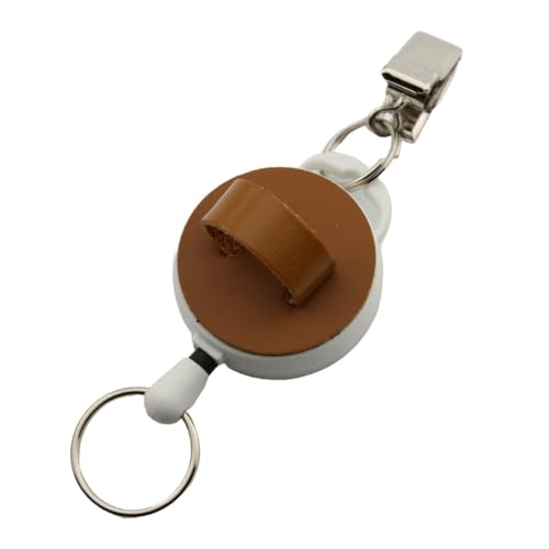 HERBE ペン&メガネ サングラスホルダー クリップ リール付き 牛革ペンホルダー 本革 日本製 キャメル