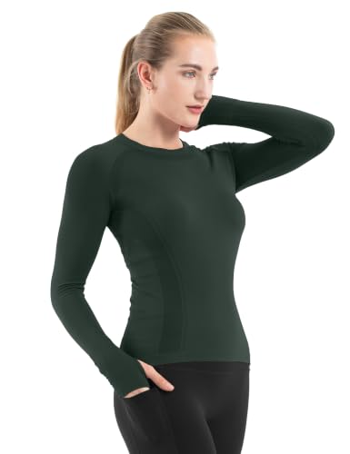 Image of MathCat Seamless Long Sleeve Workout Tops for Women