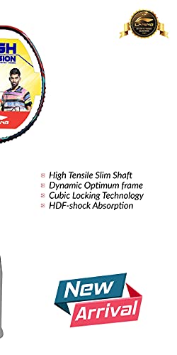 Image of Li-Ning Aeronaut 6000 Badminton Racket Carbon-Fiber, Unstrung (Navy /Red)