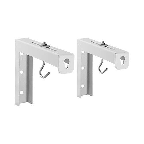 Spline Universal Projector Screen Wall Mount Brackets/Stand, 6- Inches Adjustable Brackets/Hanger, 25 kg Weight Capacity, White