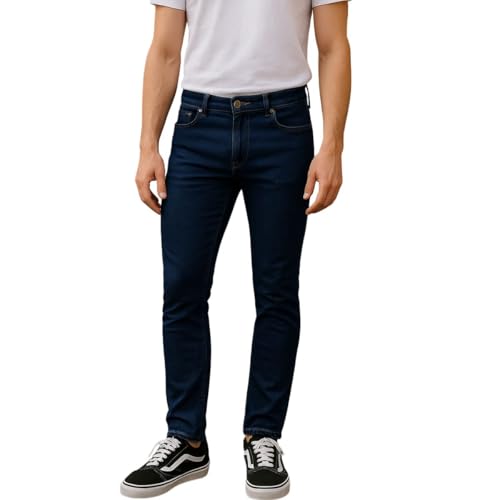Calça Jeans Masculina Skinny Azul Escuro Hering (BR, Numérico, 44, Slim, Regular)