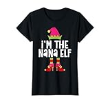Photo Gallery maglietta natalizia con elfo e scritta "i m the nana" maglietta Photo Gallery maglietta natalizia con elfo e scritta "i m the nana" maglietta