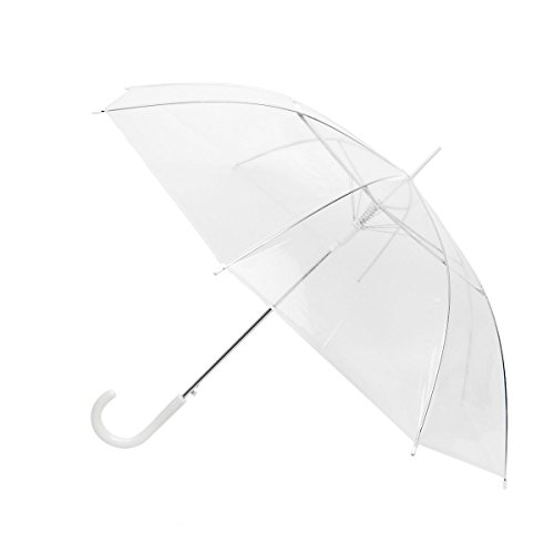 Boxed-Gifts LYSB01N0VDROE-SPRTSEQIP Clear/Transparent See-Thru Premium Umbrella cover