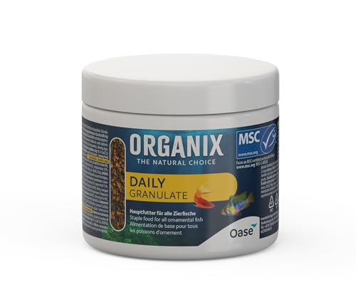 OASE ORGANIX Daily Granulate 175 ml - für die tägliche Fütterung einer großen Artenvielfalt, für farbenprächtige Aquarienbewohner