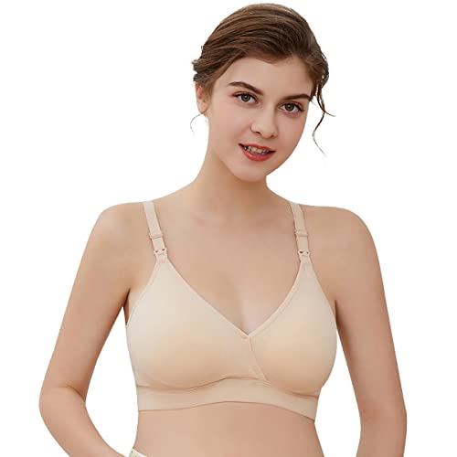 ECO BY MAMI - Sujetador Lactancia con Copa Extraíble Dafne, Talla 100, Color Nude