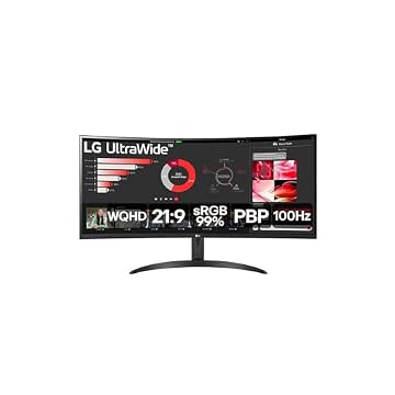 Monitor LG 34" 100Hz 5ms UltraWide Curvo 34WR50QC-B.AWZM