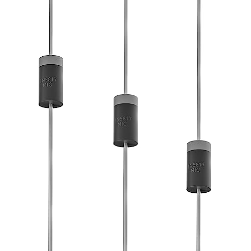 Bluestars 150 PACKS 1A 20 V 1N5817 Schottky Barrier Rectifier Bypass Blocking Diodes 1A 20V cover