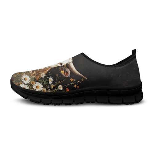 Image of Womens Slip On Walking Shoes Non Slip Loafer Breathable Holiday Travel Shoe Lightweight Casual Low Top Sneakers SizeUS 5.5-11.5