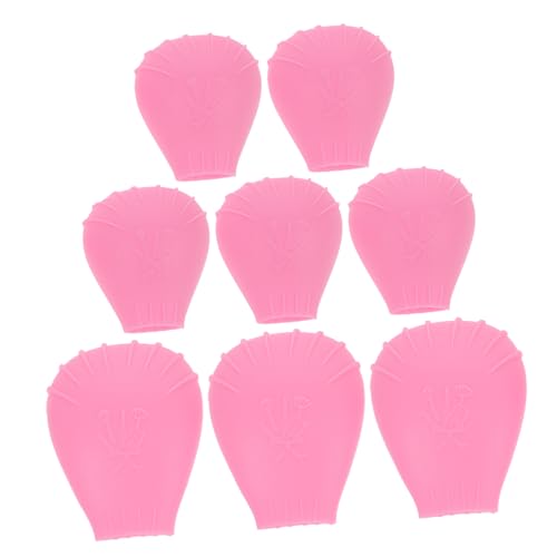 Beatifufu 8個シリコン製メイクブラシカバー 収納 スリーブ ファンデーションブラシ アイシャドウブラシ用 旅行にも便利なダストカバー