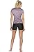 icyzone Workout Shirts Yoga Tops Activewear V-Neck T-Shirts for Women Running Fitness Sports Short Sleeve Tees (L, Charcoal/Lavender/Peach)