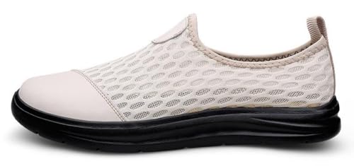 FUNCOS Men's Breathable Mesh Slip-On Loafers Lightweight Summer Driving Shoes for Casual Walking & Travel4