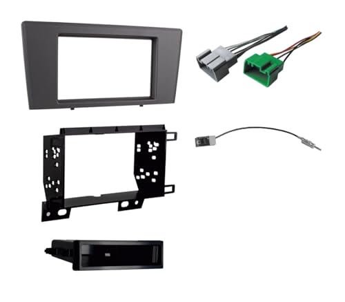 Connecteur de fil et façade autoradio double DIN pour réparer et changer la radio Volvo