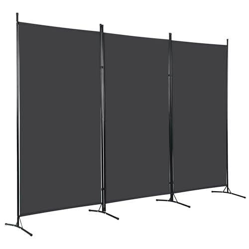 FDW 3-Panel Room Divider Privacy Screen, 6FT Portable Folding Partition