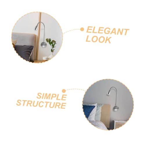 Lámpara de pared LED Mipcase luz cálida orientable para lectura en dormitorio 7