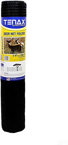 Tenax 2A040006 Deer Net, Black, 7-Feet by 100-Feet (Pack of 3)